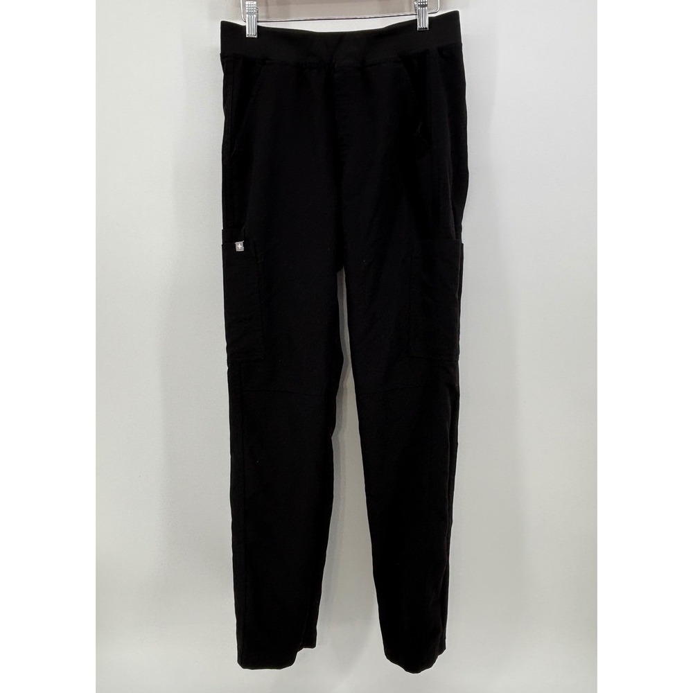 Figs Axim Cargo Scrub Pants Black Men's Small Technical Collection T2001
